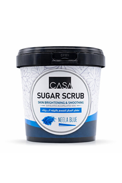 CASA مقشر الجسم بالسكر لتفتيح البشرة من نيلا بلو، 600 مل