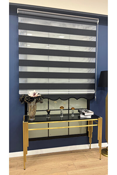 VOLPER MEKANİK Mz905 Pliseli Zebra Ve Stor Perde Siyah Etek Dilimli