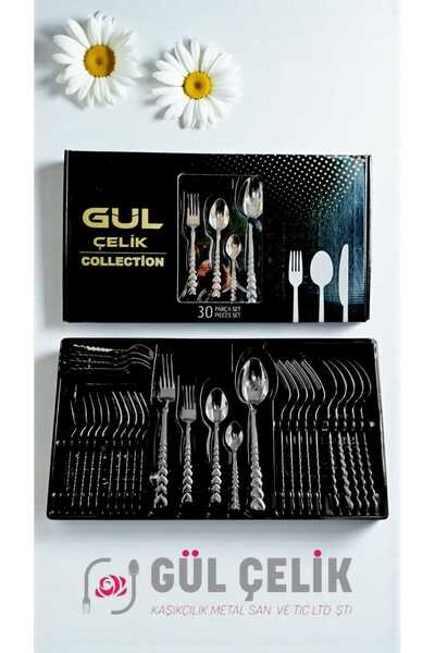 KAVEH 30 Piece Cutlery Set for 6 People Heart-Shaped Model Boxed Product