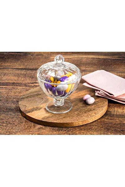 Pasabache Pasabahce Diamond Candy Box 111mm – Glass Storage Box