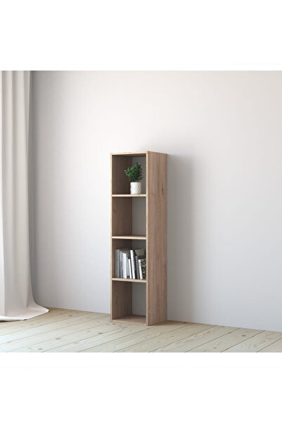 Poyraz Furniture Accessory Dikey Meşe Rafı, Kitaplık, Eşyalık