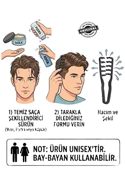 Nofella Mucizevi Tarak, Saç şekillendirme Tarağı