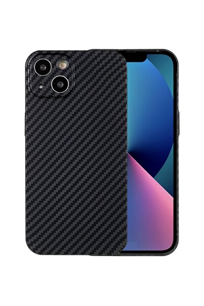 PlanetPhone Husă pentru iPhone 13, din Kevlar, neagra, fibră de aramidă, aspe...