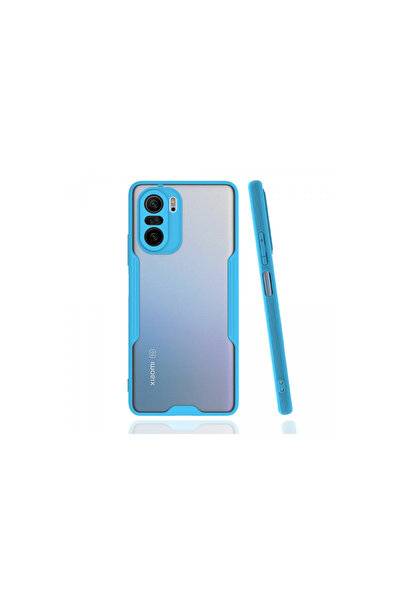 NewFace Xiaomi Poco F3 Case Platinum Silicone - Blue