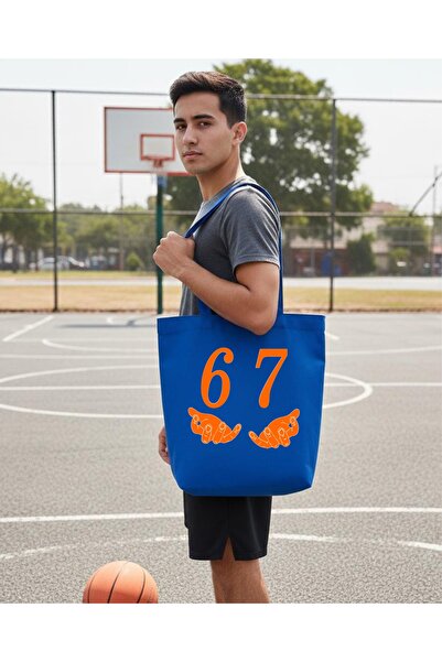 venüsdijital Six Seven Printed Raw Cloth Bag