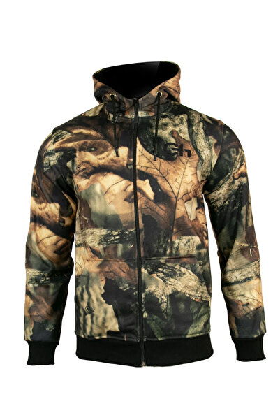 Tough Challenger Outdoor Challenger Hooded Polar Hunting Jacket with Pockets ...