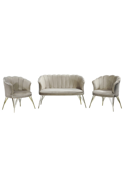 Modella Sofa set with two armchairs for coffee, Margareta Modela, Cappucino, ...