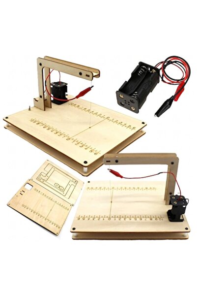 Optim Solution Cuțit de sârmă caldă cu bază din lemn, 21,5 x 17,7 x 13,5 cm, maro