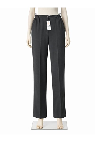 EMİN KADIN KLASİK CEPSİZ KALIN KUMAŞ PANTOLON BORU PAÇA