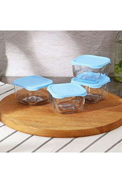 Pasabache مجموعة حاويات طعام باشاباشي سنو بوكس 275 سم مكعب - 4 قطع محكمة الإغلاق