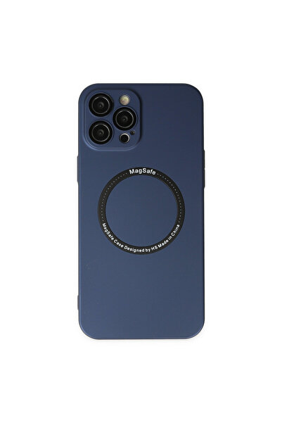 NewFace Iphone 12 pro case jack magneticsafe lens silicone - navy blue