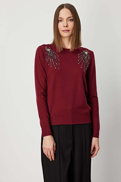 ON Knitwear Sweater with Stone Detail on the Shoulder