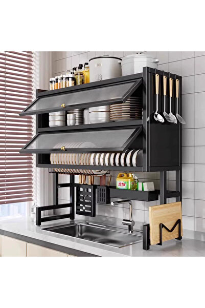 Türkiye رف تجفيف حوض المطبخ عالي الجودة من طبقتين مصنوع من الفولاذ الكربوني، ...