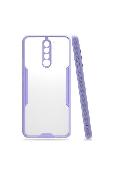 NewFace غلاف هاتف Xiaomi Redmi 9 مصنوع من السيليكون البلاتيني - أرجواني