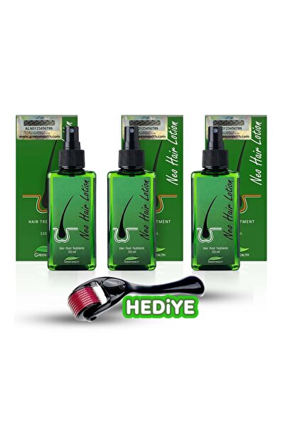Neo hair lotion 3 Adet 120 ml + Dermaroller Hediye – Saç Dökülmesine Karşı Bi...