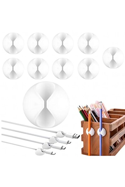 Optim Solution Set de 10 organizatoare de cabluri CableMaster Mini