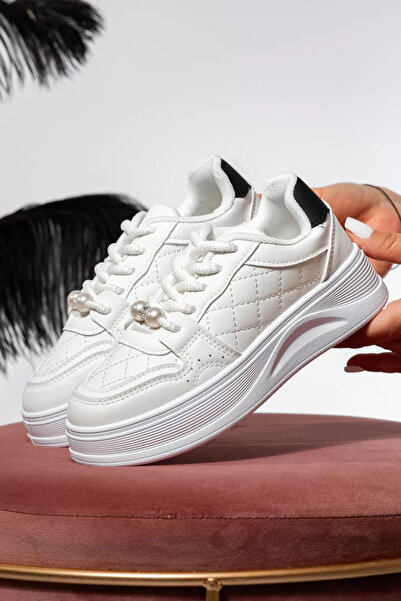 Zaira Λευκά παιδικά πάνινα παπούτσια από οικολογικό δέρμα Iris #21333 - 36