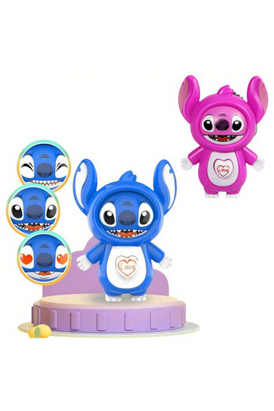 JML1 Set de 12 brelocuri cusături 10 cm cu diferite expresii