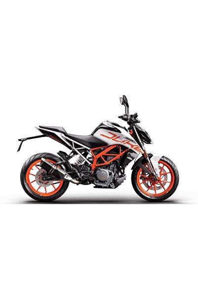 Motiker KTM 390 Duke Sol Ön Grenaj Beyaz Sticker Etiket Modeli