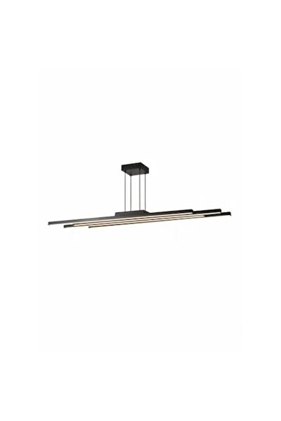 LEDZONE Candelabru LED 74W 3 moduri negru cu telecomandă LZ4038