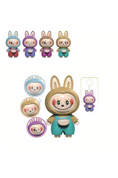 JML1 Set de 12 brelocuri Labubu 9cm cu diferite expresii