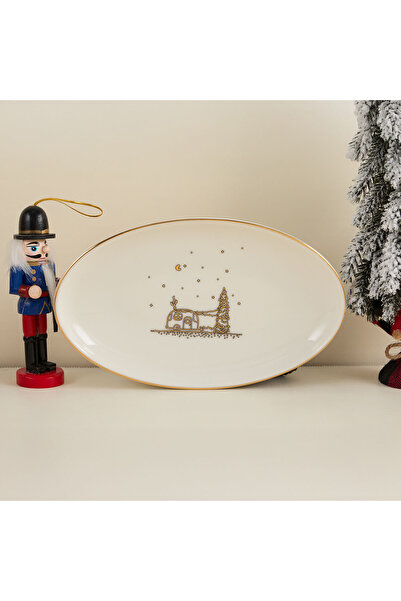 Aryıldız New Year Feast Kayık Tabak 20 cm