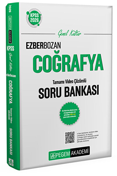 Pegem Akademi Yayıncılık 2026 KPSS Genel Yetenek Genel Kültür Ezberbozan Coğr...
