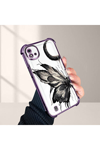 Hontinga حافظة هاتف شفافة من السيليكون مضادة للسقوط لهاتف Realme C11 2021