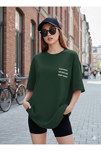 BW Bravely Wear تي شيرت نسائي رائع مطبوع