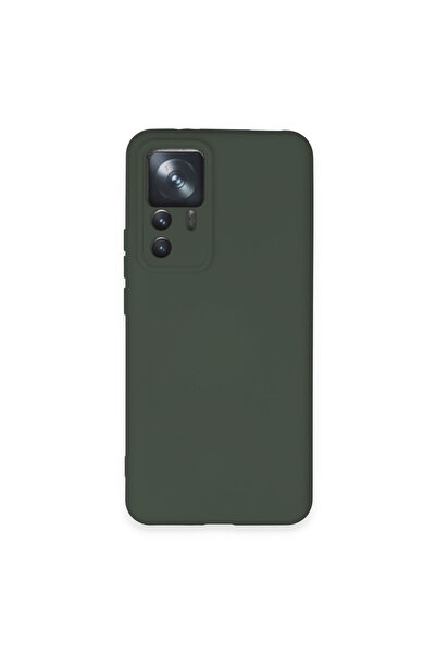 NewFace غلاف هاتف Xiaomi Mi 12T Pro مصنوع من السيليكون المخملي الداخلي - أخضر...