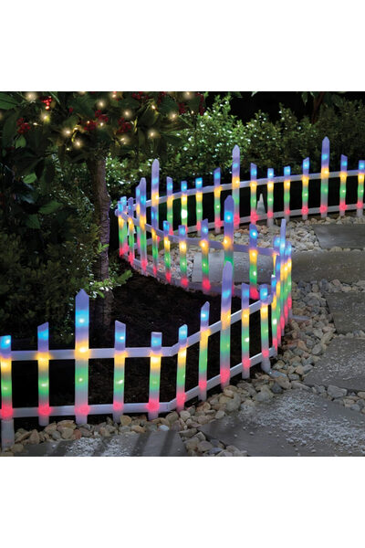 JML1 Gard decorativ de Crăciun 3mx29cm cu lumină LED multicoloră