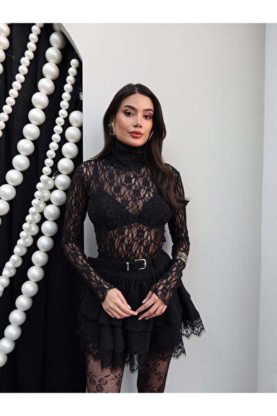 ESRAHELVACI Lace Transparent Blouse