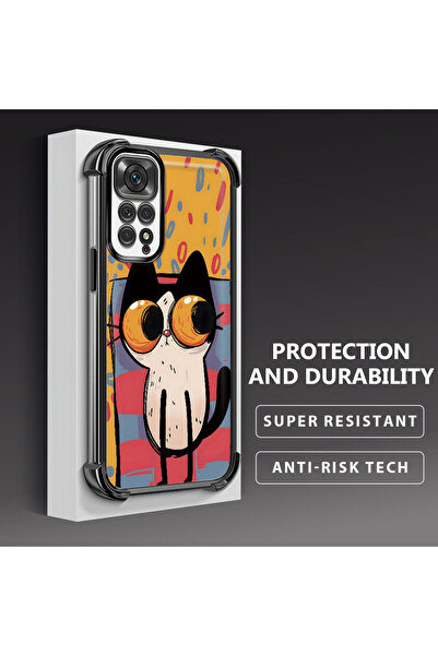 ucuc حافظة حماية من السيليكون الشفاف المتوافقة مع هاتف Xiaomi Redmi Note 11 ب...