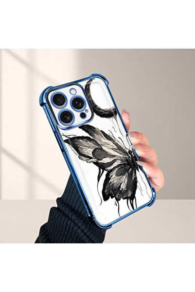 Hontinga غطاء هاتف شفاف متوافق مع آيفون 16 برو، مصنوع من السيليكون المضاد للس...