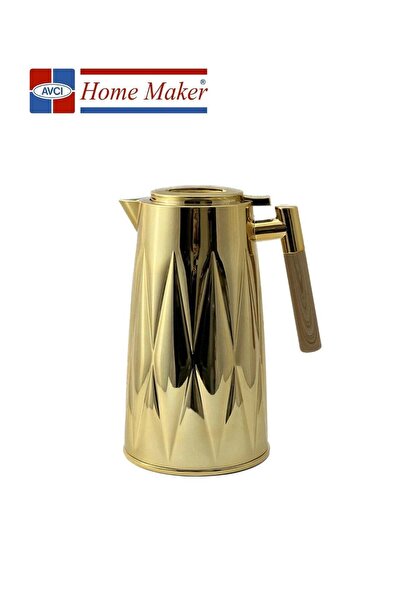 HOME MAKER Tea & Coffee Flask 1.3 Litre Gold