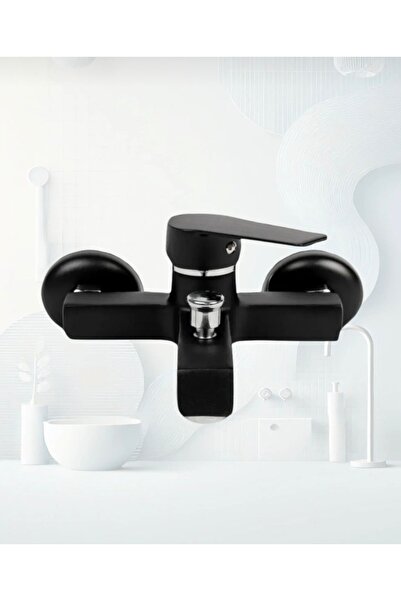 luxury faucet خلاط حمام مربع أسود بجسم ثقيل