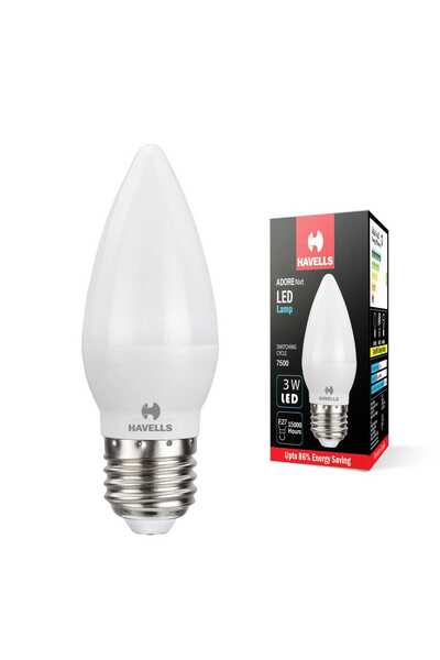 HAVELLS مصباح شمعة LED بقوة 3 واط، ضوء النهار