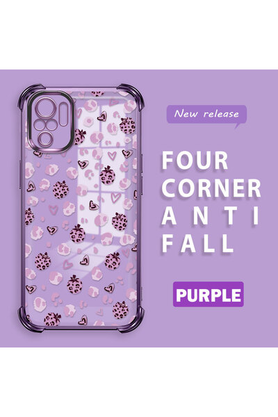 ucuc حافظة حماية من السيليكون الشفاف المتوافقة مع Xiaomi Poco M5S بأنماط الفر...