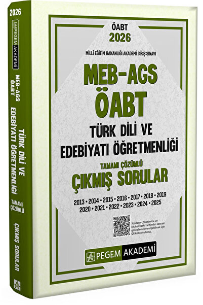 Pegem Akademi Yayıncılık 2026 MEB AGS ÖABT Türk Dili ve Edebiyatı Öğretmenliğ...