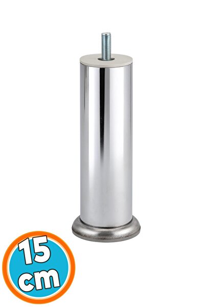 NZB Furniture Leg Modern Armchair Sofa Durable Tv Unit M8 Screw-On Legs Chrome Silver Metal 15cm