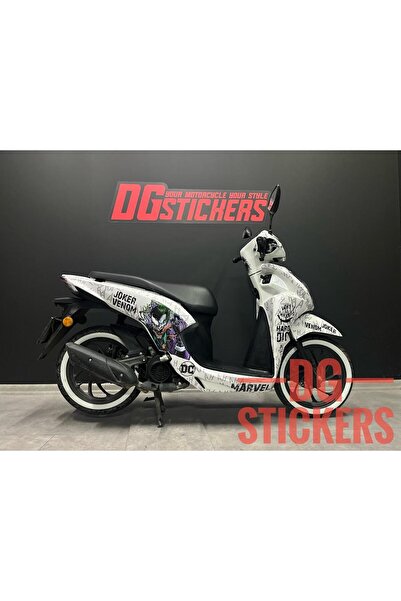 Motiker Honda Dio Joker Venom Sticker Etiket Modeli