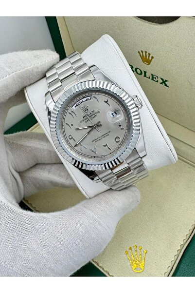 CN Day-Date Replica Wristwatch - Arabic Numerals Edition, Gray Dial