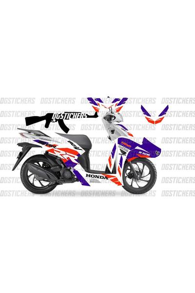 Motiker Honda Dio RR Sticker Etiket Modeli