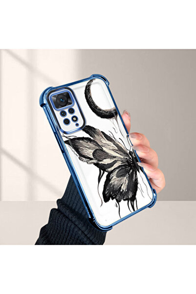 Hontinga جراب هاتف شفاف من السيليكون مضاد للسقوط لهاتف شاومي ريدمي نوت 11 برو 4G