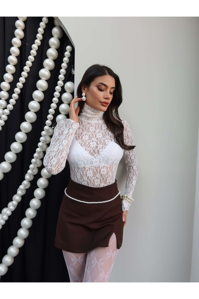 ESRAHELVACI Lace Transparent Blouse