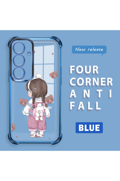 Hontinga حافظة هاتف سامسونج جالاكسي S25 المتوافقة مع نمط طباعة الفتاة، حافظة ...