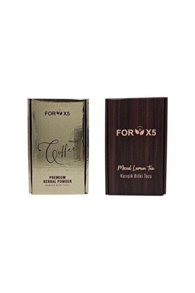 FORX5 Coffee Bitkisel Kahve Karışımı – Bitkisel Limon Aromalı Karışım