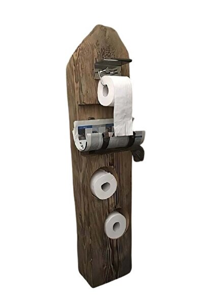 Bamena Wood Katia Ahşap Tuvalet Kağıtlığı