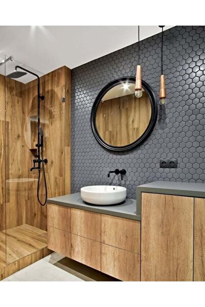 Bamena Wood Tulle Ahşap Lavabo Dolabı