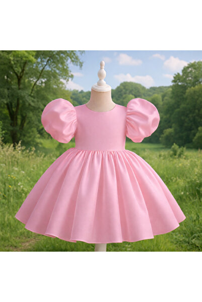 MUSGEM Ειδικό σχέδιο Ροζ χρώμα Βραδινό φόρεμα για κορίτσια με λεπτομέρεια με ...